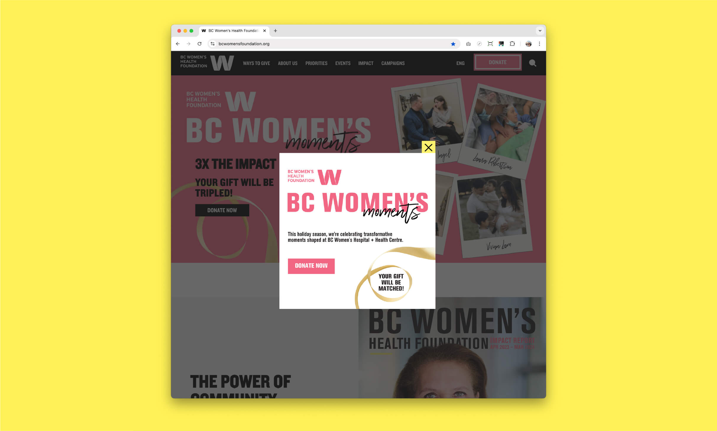 BCWHF Moment's Campaign